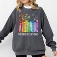8647 Foxtrots Tangos Deltas Book Flower Resist Book Lovers Comfort Colors Sweatshirt Pepper
