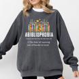 Abibliophobia Definition Book Reader Book Nerd Book Reading Comfort Colors Sweatshirt Pepper