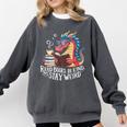 Adorable Book Lover Dragon Read Books Be Kind Stay Weird Comfort Colors Sweatshirt Pepper