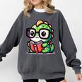 Adorable Book Lover Iguana With Reading Glasses Cute Comfort Colors Sweatshirt Pepper Adorable Book Lover Iguana With Reading Glasses Cute Comfort Colors Sweatshirt Pepper