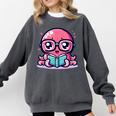 Adorable Book Lover Octopus With Reading Glasses Cute Comfort Colors Sweatshirt Pepper Adorable Book Lover Octopus With Reading Glasses Cute Comfort Colors Sweatshirt Pepper