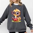 Adorable Book Lover Ostrich With Reading Glasses Cute Comfort Colors Sweatshirt Pepper Adorable Book Lover Ostrich With Reading Glasses Cute Comfort Colors Sweatshirt Pepper