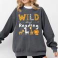 Animal Print Read A Book Character Kids Wild About Reading Comfort Colors Sweatshirt Pepper Animal Print Read A Book Character Kids Wild About Reading Comfort Colors Sweatshirt Pepper