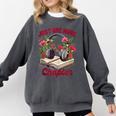 Audiobook Lover Bookish Headphones Just One More Chapter Comfort Colors Sweatshirt Pepper