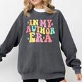 In My Author Era Writer Reading Writing Book Author Comfort Colors Sweatshirt Pepper