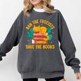 Ban The Fascist Save The Books For a Book Fan Comfort Colors Sweatshirt Pepper Ban The Fascist Save The Books For a Book Fan Comfort Colors Sweatshirt Pepper