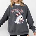 Boo Ghost Books Coquette Bow Halloween Women School Teacher Comfort Colors Sweatshirt Pepper Boo Ghost Books Coquette Bow Halloween Women School Teacher Comfort Colors Sweatshirt Pepper