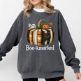 Boo-Kmarked Fall Pumpkin Books Halloween Teacher Teaching Comfort Colors Sweatshirt Pepper Boo-Kmarked Fall Pumpkin Books Halloween Teacher Teaching Comfort Colors Sweatshirt Pepper