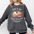 This Is My Book Character Costume Comfort Colors Sweatshirt Pepper