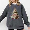 Book Christmas Tree Books Lovers Xmas Teacher Men Women Kids Comfort Colors Sweatshirt Pepper Book Christmas Tree Books Lovers Xmas Teacher Men Women Kids Comfort Colors Sweatshirt Pepper