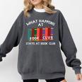 Book Club Read Reading Librarian Men Women Kids Comfort Colors Sweatshirt Pepper