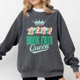 Book Fair Queen Literature School Book Fair Event Comfort Colors Sweatshirt Pepper
