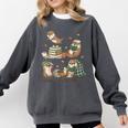 Book Lover Bookish Bookworm Reading Is My Otter-Obsession Comfort Colors Sweatshirt Pepper