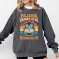 Book And Pajamas Reading Bedtime Comfort Colors Sweatshirt Pepper Book And Pajamas Reading Bedtime Comfort Colors Sweatshirt Pepper