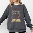 And Booked Afro Literary Pride Book Club Culture Comfort Colors Sweatshirt Pepper