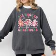 All Booked For Christmas Book Coffee Latte Gingerbread Comfort Colors Sweatshirt Pepper