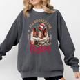 All Booked For Christmas Dragon Comfort Colors Sweatshirt Pepper