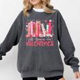 All Booked For Valentine Book Reading Women Girl Teacher Comfort Colors Sweatshirt Pepper
