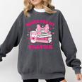 All Booked For Valentines Book Reading Coquette Bow Comfort Colors Sweatshirt Pepper