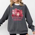 All Booked For Valentines Coquette Bow Book Lover Bookworm Comfort Colors Sweatshirt Pepper All Booked For Valentines Coquette Bow Book Lover Bookworm Comfort Colors Sweatshirt Pepper