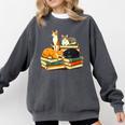 Bookish Cat Lover Cute Reading Squad Books & Kittens Love Comfort Colors Sweatshirt Pepper Bookish Cat Lover Cute Reading Squad Books & Kittens Love Comfort Colors Sweatshirt Pepper