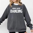 Books Coffee Dancing Comfort Colors Sweatshirt Pepper