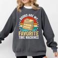 Books Are My Favorite Time Machines Comfort Colors Sweatshirt Pepper
