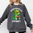 Books Never Go Extinct Reading Dinosaur Bookish Nerdy Comfort Colors Sweatshirt Pepper Books Never Go Extinct Reading Dinosaur Bookish Nerdy Comfort Colors Sweatshirt Pepper