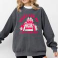 Books Are My Love Language Valentine Book Lover Comfort Colors Sweatshirt Pepper
