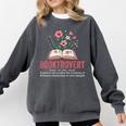Booktrovert Book Lover Bookworm Reading Books Librarian Comfort Colors Sweatshirt Pepper