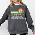 Booktrovert Definition Book Lover Comfort Colors Sweatshirt Pepper