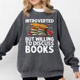 Bookworm Art For Men Women Book Reading Lover Bookish Comfort Colors Sweatshirt Pepper