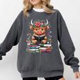 Bookworm Cute Baby Highland Cow Reading Book Comfort Colors Sweatshirt Pepper Bookworm Cute Baby Highland Cow Reading Book Comfort Colors Sweatshirt Pepper