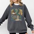 Bookworm Dragons Reading Book Dragons And Books Comfort Colors Sweatshirt Pepper Bookworm Dragons Reading Book Dragons And Books Comfort Colors Sweatshirt Pepper