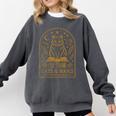 Cats And Books Because People Are Overrated Comfort Colors Sweatshirt Pepper