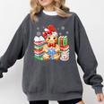 Christmas Gingerbread Man Reading Book Snowflake Teacher Comfort Colors Sweatshirt Pepper Christmas Gingerbread Man Reading Book Snowflake Teacher Comfort Colors Sweatshirt Pepper