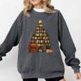 Christmas Tree Bookshelf Book Lover Library Comfort Colors Sweatshirt Pepper Christmas Tree Bookshelf Book Lover Library Comfort Colors Sweatshirt Pepper