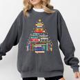 Christmas Tree Made Of Books Librarian Reader Holiday Comfort Colors Sweatshirt Pepper Christmas Tree Made Of Books Librarian Reader Holiday Comfort Colors Sweatshirt Pepper