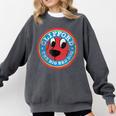 Clifford The Big Red Dog Round Distressed Logo Kids Books Comfort Colors Sweatshirt Pepper
