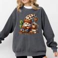 Coffee And Book Reading Accessories For Book Lovers Gnome Comfort Colors Sweatshirt Pepper Coffee And Book Reading Accessories For Book Lovers Gnome Comfort Colors Sweatshirt Pepper