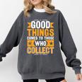 Comic Book Collector Meme Quote Comfort Colors Sweatshirt Pepper