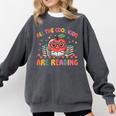 All The-Cool Kids Are Reading Book Lover Librarian Bookworm Comfort Colors Sweatshirt Pepper