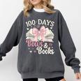 Coquette 100 Days Of Bows Books Reading 100th Day Of School Comfort Colors Sweatshirt Pepper Coquette 100 Days Of Bows Books Reading 100th Day Of School Comfort Colors Sweatshirt Pepper