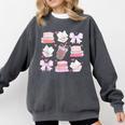 Coquette Bow Book Coffee Valentines Bookish Library Teacher Comfort Colors Sweatshirt Pepper
