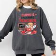 Cupid's Favorite Math Teacher Valentine Reading Book Women Comfort Colors Sweatshirt Pepper Cupid's Favorite Math Teacher Valentine Reading Book Women Comfort Colors Sweatshirt Pepper
