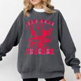 Cupid's Favorite Teacher Valentines Day Heart Book Lover Comfort Colors Sweatshirt Pepper