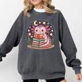 Cute Axolotl Reading Books Cozy Night Aesthetic Comfort Colors Sweatshirt Pepper Cute Axolotl Reading Books Cozy Night Aesthetic Comfort Colors Sweatshirt Pepper