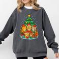 Cute Cats Reading Books Christmas Tree Comfort Colors Sweatshirt Pepper Cute Cats Reading Books Christmas Tree Comfort Colors Sweatshirt Pepper
