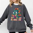 Cute Dragon Reading a Book Bookworm For Men Women Kid Comfort Colors Sweatshirt Pepper Cute Dragon Reading a Book Bookworm For Men Women Kid Comfort Colors Sweatshirt Pepper