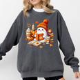 Cute Ghost Reading Book Lovers Halloween Pumpkin Women Girls Comfort Colors Sweatshirt Pepper Cute Ghost Reading Book Lovers Halloween Pumpkin Women Girls Comfort Colors Sweatshirt Pepper